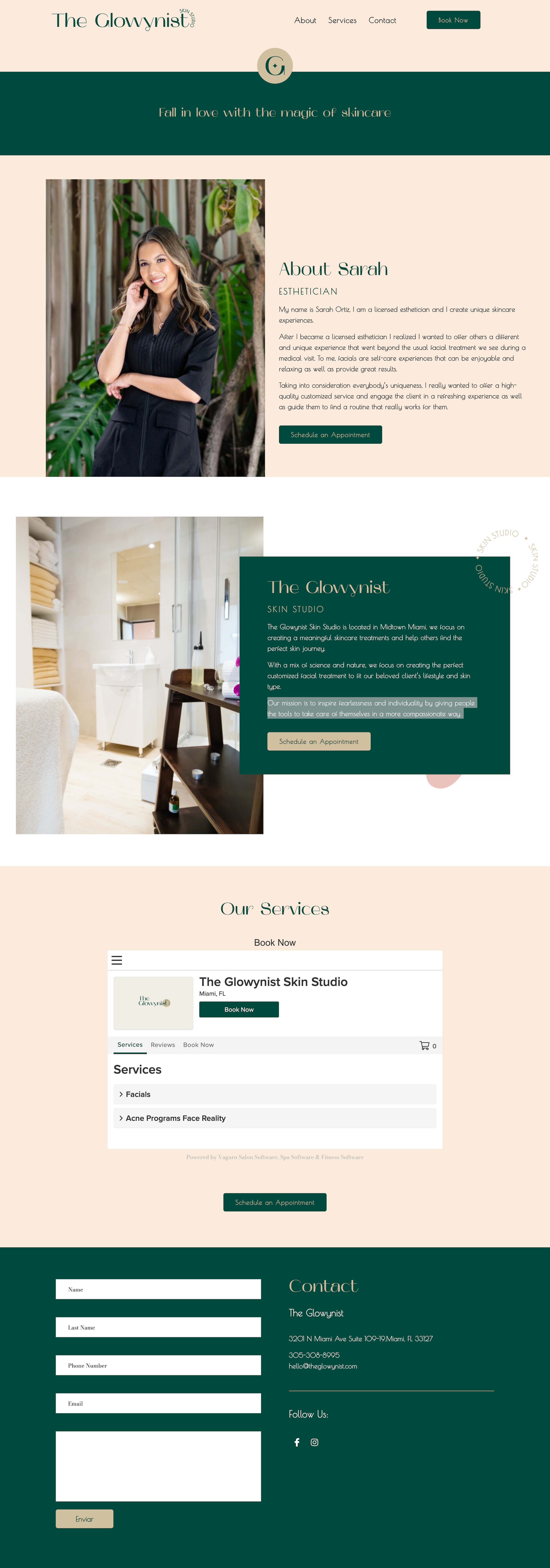 Miami Esthetician Shopify Web Design